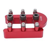 Doweling Jig Self Centering Drill Hole Guide Tool Precise Woodworking Joinery Hole Locator for Professional Woodworkers and DIY Enthusiasts Aluminum Alloy Stainless Steel Red