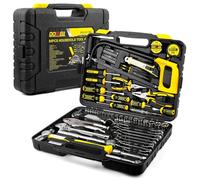 DOWELL 85 Piece Tool Kit for Car Mechanics, Complete for Car, Motorcycle, Engine and Garage Repairs with Sockets, Ratchet Wrenches, Pliers and More
