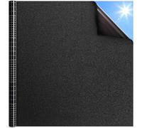 DOWELL Blackout Window Film Privacy, Blackout Film for Glass Windows 60x200cm, Removable Self Adhesive Static Cling Stickers for Light Blocking and Day Sleeping, Tint Frosted Vinyl Sun Blocker
