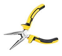 DOWELL HY020244 6 Inch Long Nose Pliers with Wire Cutter,Nickel Chromium Steel Construction and Professional Handle