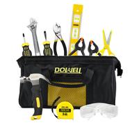 DOWELL Kids Tool Set with Tool Bag Including Real Metal Hand Tools for Boys& Girls, Children&Junior Learning Tool Kit for Home DIY, Age 8+