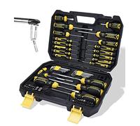 DOWELL Magnetic Screwdriver Set 108-Piece, Precision Stubby & Mini Screwdriver Bits Kit with Magnetizer, Slotted/Phillips/Torx/Hex, Repair Tool for Electronics, Home, Craft