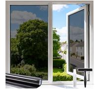 DOWELL One Way Window Film Privacy with Tools, Black Silver, 44.5x200cm