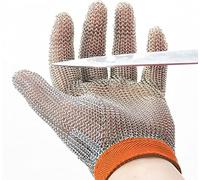 Dowellife Chainmail Glove, Cut Resistant Food Grade, Stainless Steel Mesh Metal Knife Cutting Glove for Butcher, Oyster Shucking Kitchen Mandoline Chef Slicing Fish Fillet (X Large)