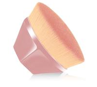 Doweve Foundation Brush Pro - Kabuki & Flat Top Liquid Makeup Brush for Flawless Coverage, Ultra-Soft Synthetic Bristles, Non-Shedding Professional Face Powder & Concealer Brush (Pink)