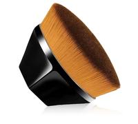 Doweve Foundation Brush Pro - Kabuki & Flat Top Liquid Makeup Brush for Flawless Coverage, Ultra-Soft Synthetic Bristles, Non-Shedding Professional Face Powder & Concealer Brush (Black)