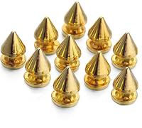 DowgClub | Replacement spikes for Dog Collars Gold (Pack of 10, Gold)