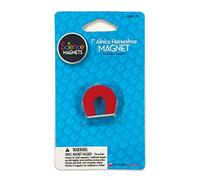 Dowling Magnets Alnico Horseshoe Magnet (1" H), red, Includes kepper, Multicolor