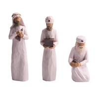 DOWMGYDX The Decorations of the Three Wise Men Follow to Find the Light of the World, Set of Characters Walking, Tilting and Kneeling (3Pcs)