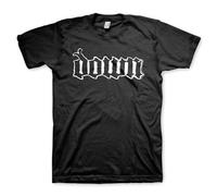 Down Band Logo Mens Black Short Sleeve T Shirt 90s Heavy Metal Band Vintage Style Graphic Tees, Black, XL
