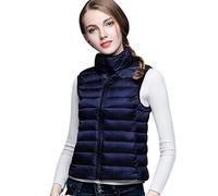 Down Gilet Lightweight For Women Ladies Sleeveless Puffer Jacket Packable Ultra Light Down Vest Body Warmer Downs Filled Coat Stand Collar Quilted Padded Sleeveless Puffa Down Gilet Ultralight Winter