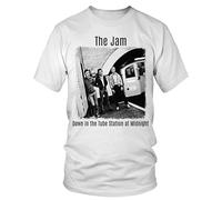 Down in The Tube Station at Midnight Tee The Jam Ret T Shirt White L