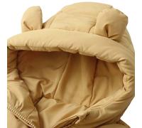 Down Jacket Girl,Boys Down Winter Jacket for Everyday Wear with Zip-Through Hooded Padded Coat Kids Outerwear for Daily Home Leisure Outdoor Use (Yellow, 4-5 Years)