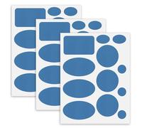 Down Jacket Patches Nylon Repair Tape Self-Adhesive Repair Patch | Pre-Cut, Waterproof Tear-Resistant Rip-Stop Nylon Fabric Patches to Fix Holes in Clothing, Sleeping Bags (36pcs, Blue)