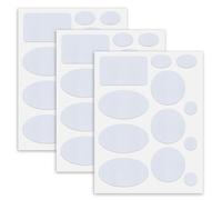 Down Jacket Patches Nylon Repair Tape Self-Adhesive Repair Patch | Pre-Cut, Waterproof Tear-Resistant Rip-Stop Nylon Fabric Patches to Fix Holes in Clothing, Sleeping Bags (36pcs, White)