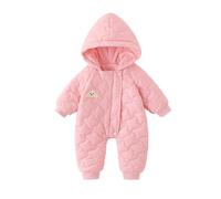 Down Jacket Toddler Girl,Girls Down Jumpsuit Winter Thermal Outfit for Toddlers and Babies Cozy Lightweight Padding All-Season Outdoor Practical Everyday Wear (18-24 Months)