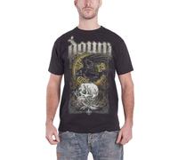 Down Mens T Shirt Black Raven Skull Swamp Death design Official
