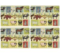 Down on The Farm Extra Large Placemat Pk4