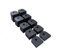 Down Pipe Bracket Extenders. Spacers for Floplast 68mm Round Clips | Set of 10 standoff spacers for gutter down pipes clips