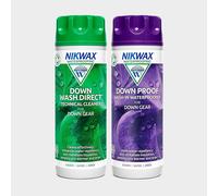Nikwax Down Wash.Direct and Down Proof, for Cleaning and Waterproofing Down Clothing, Gear, Sleeping Bags, Twinpack, 2x 300ml