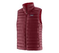 Down Recycled Sleeveless Quilted Down Jacket Cherry red