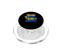 Down Right Extra Ordinary Yellow Blue Down Syndrome Trisomy PopSockets PopGrip for MagSafe