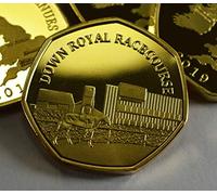 DOWN ROYAL RACECOURSE 24ct Gold Commemorative Coin Albums/50p Collectors NEW 2019 SPORTING VENUE SERIES