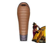 Down Sleeping Bag - Insulated Mummy Sleeping Bag, Compact Outdoor Blanket for Cold Weather Backpacking | Warm Winter Gear for Adults, Hiking, Travel, Adventure, Camping