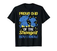 Down Syndrome Awareness Dad Of The Strongest Boy I Know T-Shirt
