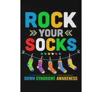 Down Syndrome Awareness day Yellow Blue Ribbon Notebook: At 6x9 inches, equipped with 110 lined pages of wide-ruled paper, ideal for note-taking, planning, and brainstorming sessions.