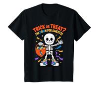 Down Syndrome Awareness Extra Chromosome Spooky Skeleton T-Shirt