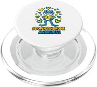 Down Syndrome Awareness Frog Blue Yellow Cartoon Kids PopSockets PopGrip for MagSafe