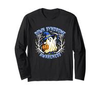 Down Syndrome Awareness Ghost Halloween Support Long Sleeve T-Shirt