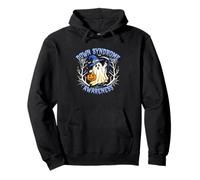 Down Syndrome Awareness Ghost Halloween Support Pullover Hoodie