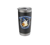 Down Syndrome Awareness Ghost Halloween Support Stainless Steel Insulated Tumbler