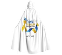 Down Syndrome Awareness Month Halloween Witch Cloak Unisex Hooded Cloak For Festive Party Costume