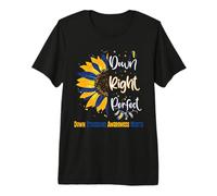 Down Syndrome Awareness Month in October We Wear Yellow Blue Premium T-Shirt