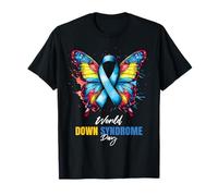 Down Syndrome Day Chromosome Trisomy 21 3.21 Unisex Adults Awareness T-Shirt Black S