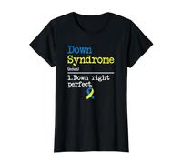 Down Syndrome Definition Down Syndrome Awareness Value Graphic T-Shirt, Women, Black, S