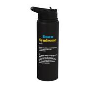 Down Syndrome Definition World Down Syndrome Awareness Stainless Steel Insulated Water Bottle