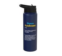 Down Syndrome Definition World Down Syndrome Awareness Stainless Steel Insulated Water Bottle