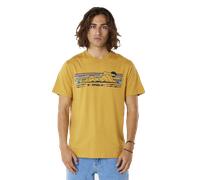 Down The Line T-Shirt in Mustard Gold