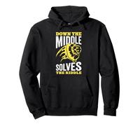 Down The Middle Solves The Riddle Pickleball Strategy Pullover Hoodie