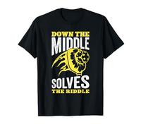 Down The Middle Solves The Riddle Pickleball Strategy T-Shirt