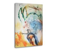 Down The Rabbit Hole Salvador Dali Poster Decorative Painting Canvas Wall Posters And Art Picture Print Modern Family Bedroom Decor Posters 12x18inch(30x45cm)
