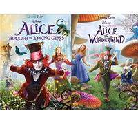 Down The Rabbit Hole Through the Looking Glass With Alice in Wonderland DVD Tim Burton Disney Double Family Wild Fantasy