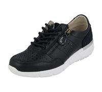 Ladies Down to Earth Casual Trainers F7223 - Navy Leather - UK Size 8 - EU Size 41 - US Size 10