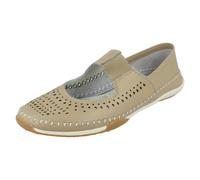 Down to Earth Ladies Down To Earth Elastic Upper Strap Shoes - Beige - UK 4