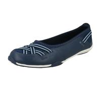 Down to Earth Ladies Down To Earth Flat Shoes - Navy - UK 6