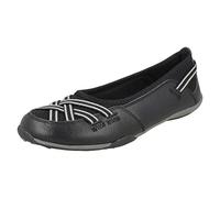 Down To Earth Ladies Flat Shoes - Black Leather - UK Size 5 - EU Size 38 - US Size 7